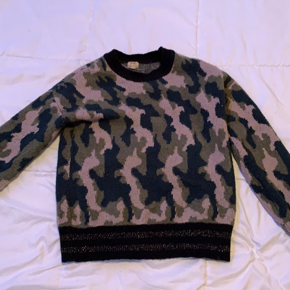 Navy patterned sweater